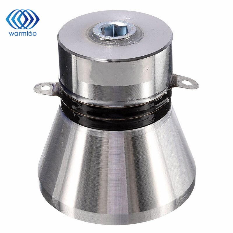 1Pcs Aluminum Alloy 28KHz 100W Ultrasonic Piezoelectric Transducer Cleaner Silvery High Performance Ultrasonic Cleaner Parts