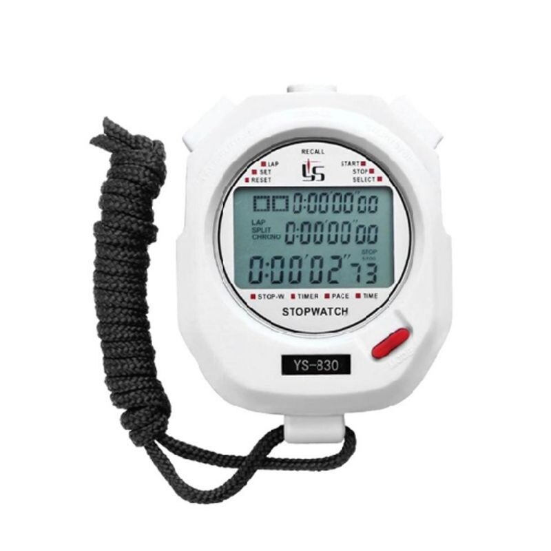 Three Rows of 100 Stopwatch Timers Track and Field Training Black and White 2 Color Optional Running Timer