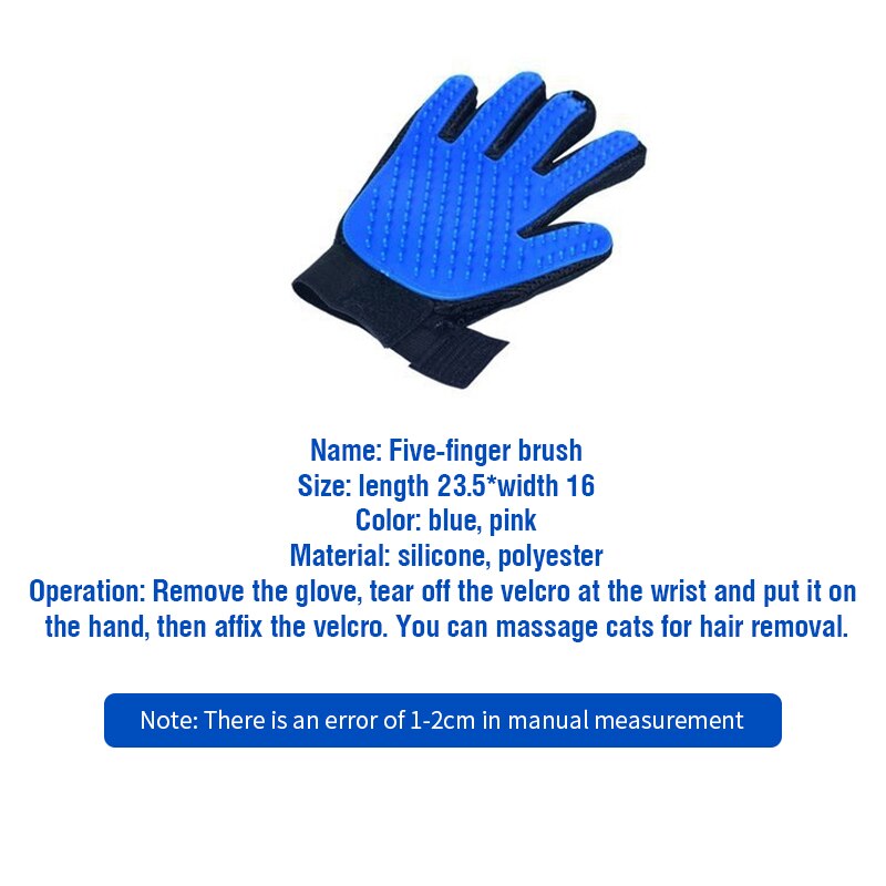 Guante de caucho para mascotas, guante de aseo para gatos, guantes para Cepillar el pelo del gato, peine para perros para gatos, cepillo para quitar el pelo, masaje limpio