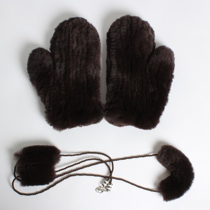 russland Frauen Winter betroffen 100% Natürliche Rex Kaninchen Pelz Handschuhe Dame Handgemachte Starke Warme Weiche Rex Kaninchen Pelz Handschuhe: Farbe 12