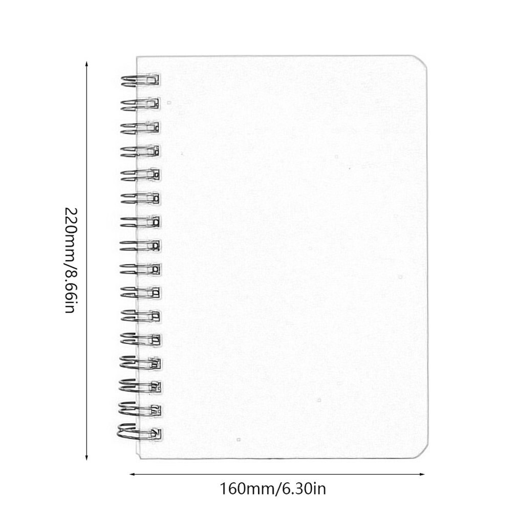 Multi-Size Eenvoudige Business Student Huiswerk Dagboek Notebook Monochrome Spoel Notebook Schetsboek