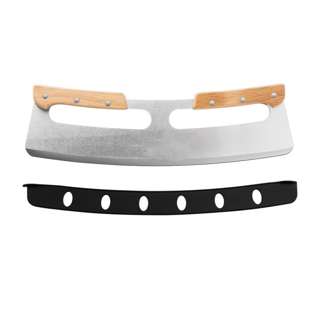Pizza Cutter Wide Application Solid Color Ergonomic Arc-shaped Pizza Cutter Pizza Cutting Divider Pizza Slicer: Default Title