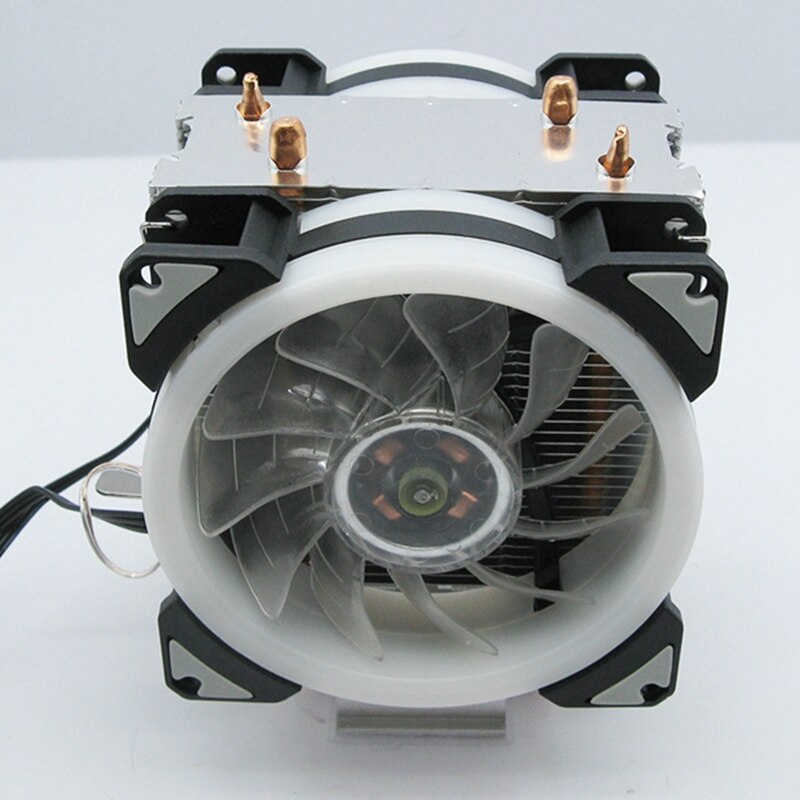 -DELEFUN CPU Cooler 2 Pure Copper Heat Pipe Cooling Tower Cooling System Two 9cm CPU Cooling Fan CPU Radiator for AMD