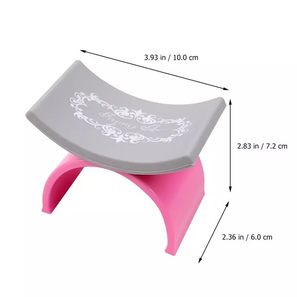 Repose-main en silicone pour poignet, avec coussin en forme de u pour espace de manucure en plein air,