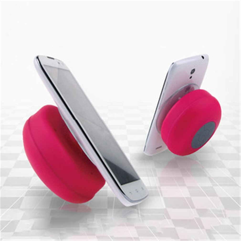 Rode Mini Draadloze Speaker Draagbare Waterdichte Draadloze Handsfree Luidsprekers Badkamer Grote Sucker Speaker