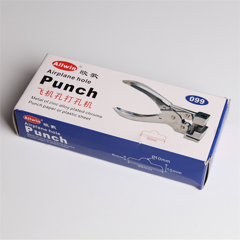 Metal T Shape Hole Punch Ring Album Paper Cutter ID Card Slot Hole Puncher Scrapbooking DIY Tools Office Binding Supplies