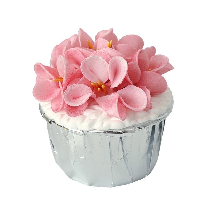 2 unids/lote de cupcakes de cerezo en flor de imitación