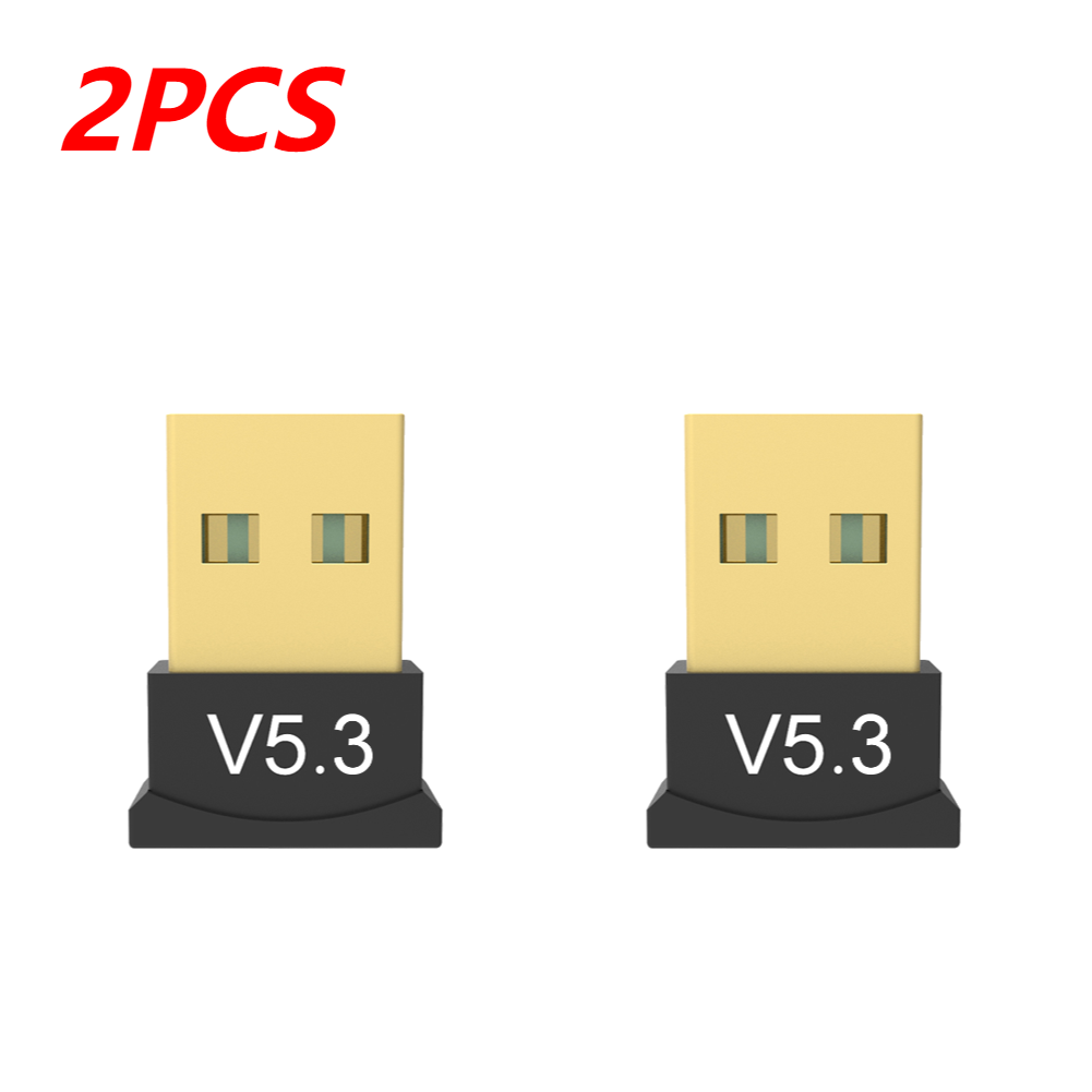 Bezprzewodowy USB Bluetooth 5.3 Adapter USB 2.0/3.0 3mbps nadajnik otrzymać do komputera z systemem Windows XP Laptop i Desktop Windows 11 10 9 8: YELLOW