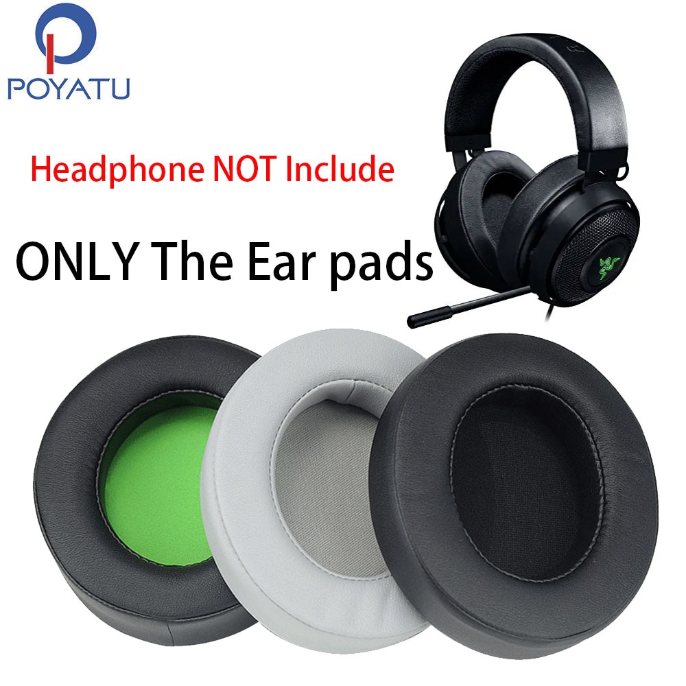 POYATU For Razer Kraken 7.1 Ear Pads Headphone Earpads For Razer Kraken 7.1 Chroma V2 USB Gaming Pro V2 Ear Pads Cushion Cover