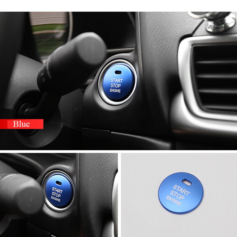 Bilinredning motor start stopp tändning nyckelring lock passar för mazda 3 bm bn 6 gj1 gl cx -4 cx4 bil dekor tillbehör