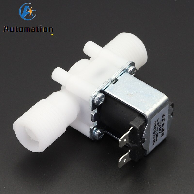 Válvula Solenoide de plástico de 1/2 ", 12V, 24V, 220V, válvula de agua NO/NC, válvula de agua de entrada/válvula de agua de drenaje