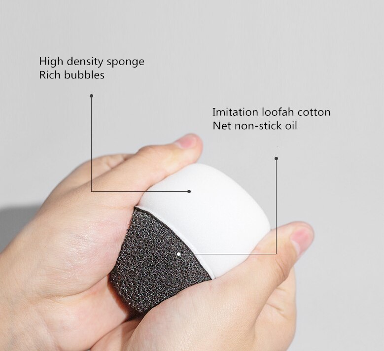 Esponja de limpieza de lavavajillas de doble cara de 5 uds., almohadilla de plato, olla, esponja de fregado fácil de limpiar, esponja de cocina, cepillos de limpieza, exfoliante