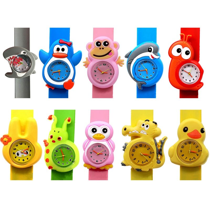 Cute Animal Children Kid Watches Cartoon Electronic Watch Lovely Silicone Strap Watches Clock Wristband Digital Wristwatch Alarm