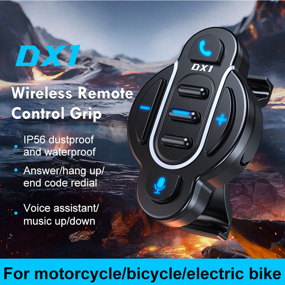 Motorrad Lenker Fernbedienung Geschmack kabellos Anruf Bausatz Bluetooth-kompatibel Medien Regler Musik-Spieler Wasserdicht