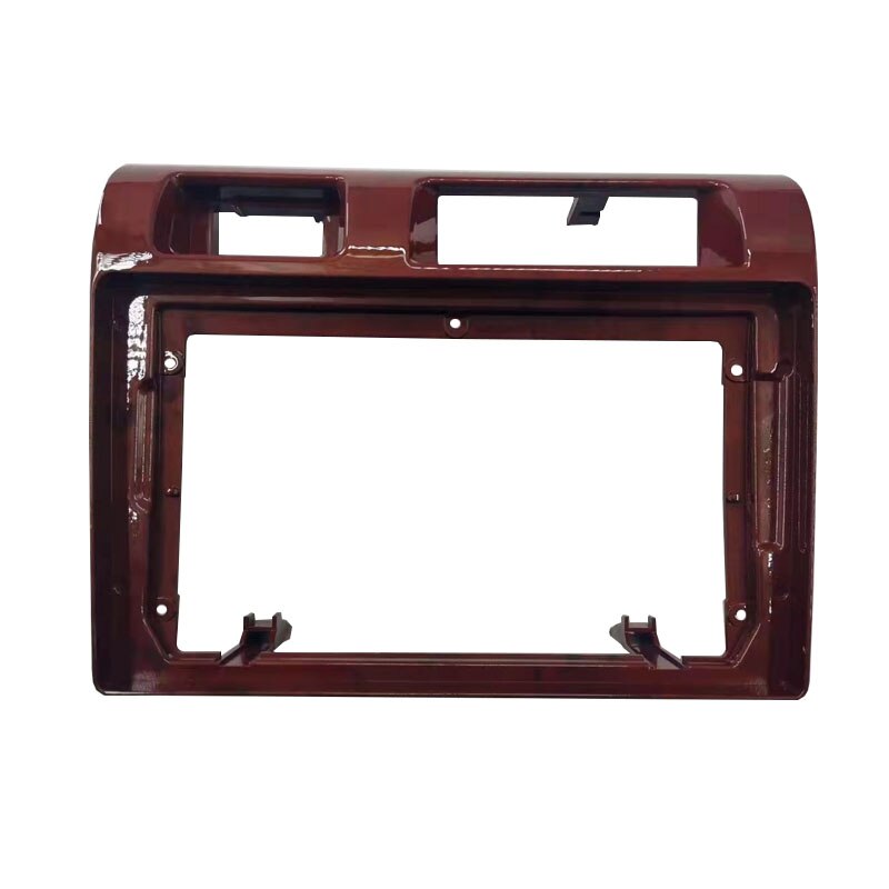 Android 2 Din Head Unit Car Radio Fascia Dashboard Panel DVD/CD Trim Installation Frame Kit For TOYOTA Land Cruiser Pickup +: Mahogany frame
