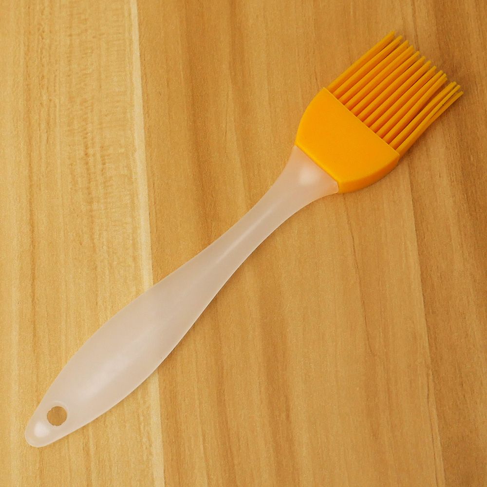 Utensilios de cocina de silicona para hornear, brochas para cocinar pan, aceite para pastelería, utensilios de cocina para barbacoa,: Amarillo