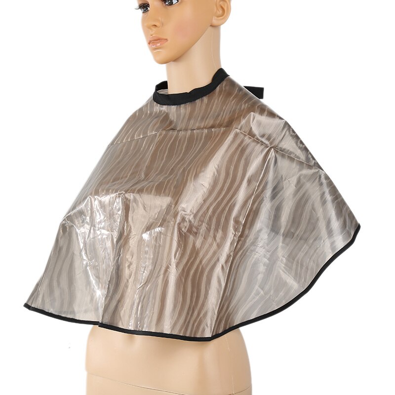 1Stck Hause PVC Wasserdichte Anti Statische Shampoo Schal Kap Ideal Falten Schneiden Kap Haar Dauerwelle Färben Haarschnitt Zubehör NEUE: Ursprünglich Titel