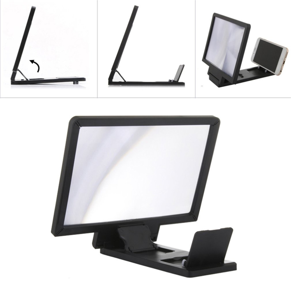 1Pc portable 3D screen Magnifier for cell phone xiaomi samsung lenovel tablet Video Screen holder Folding Enlarged Expander