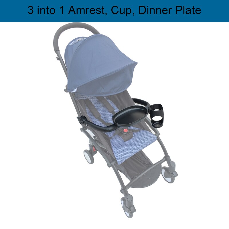 3 into 1 Baby Stroller Accessories Armrest and Dinner Plate and Milk Cup For Babyzen YOYO YOYO2 Bumper Dining Table YOYO 2