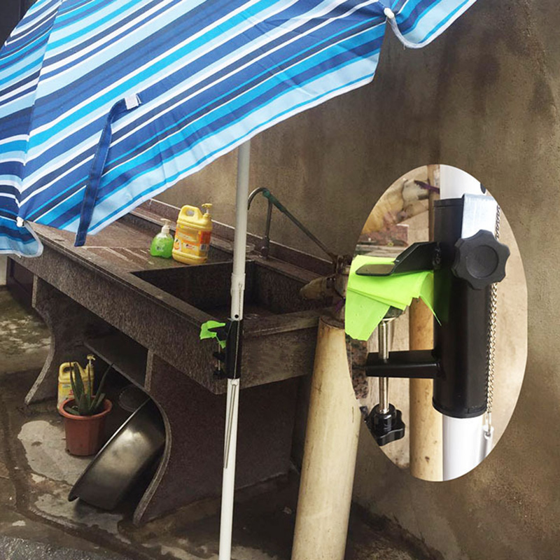 Parasol Houder Metalen Paraplu Houder Voor Vierkante Balkon Reling Pole Maat 19-38 Mm THJ99