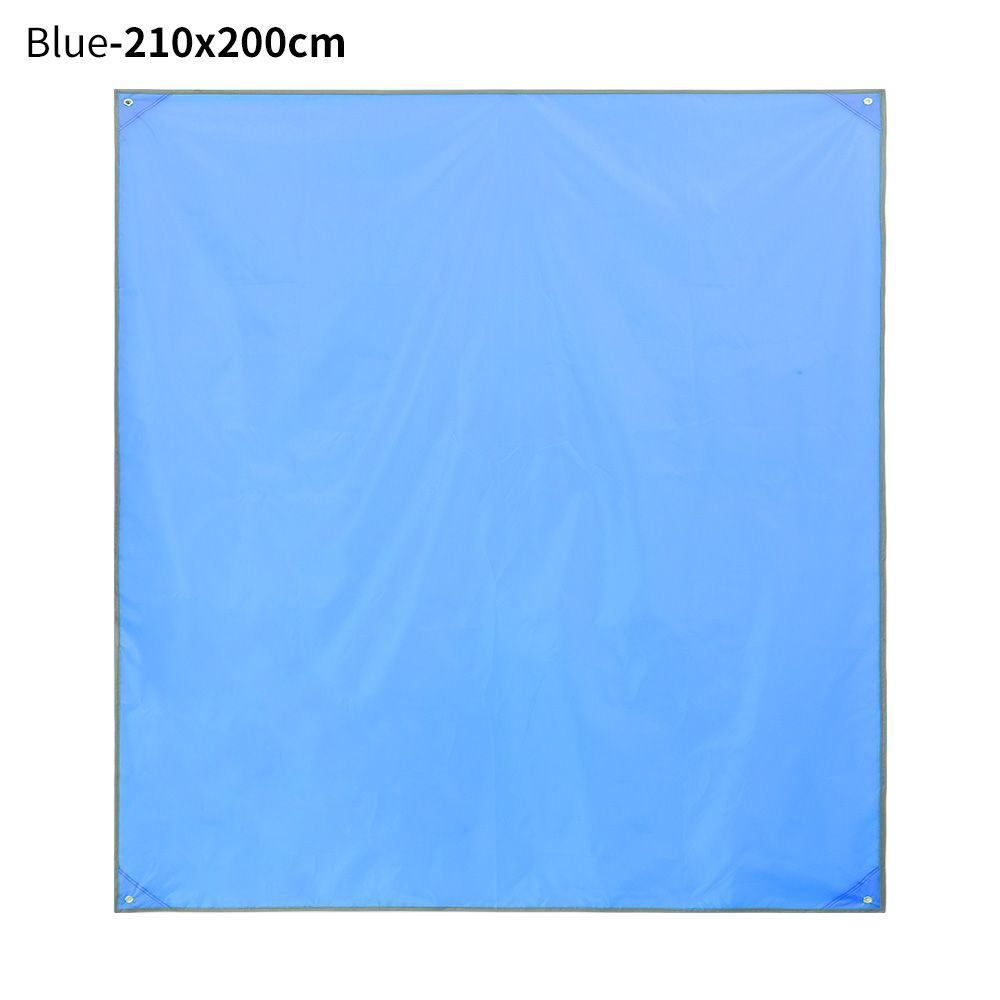 Picknickdecke, outdoor-bodenplane, wasserdichte zeltunterlage, ultraleichte zeltunterlage, strandplane, camping- und wandersack: Blau -210 x 200cm