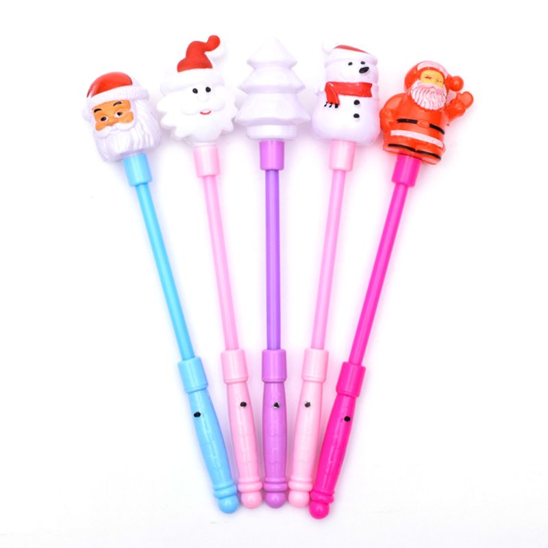 LED Flashing Lights up Glow Party Xmas Santa Claus snowman tree flash sticks