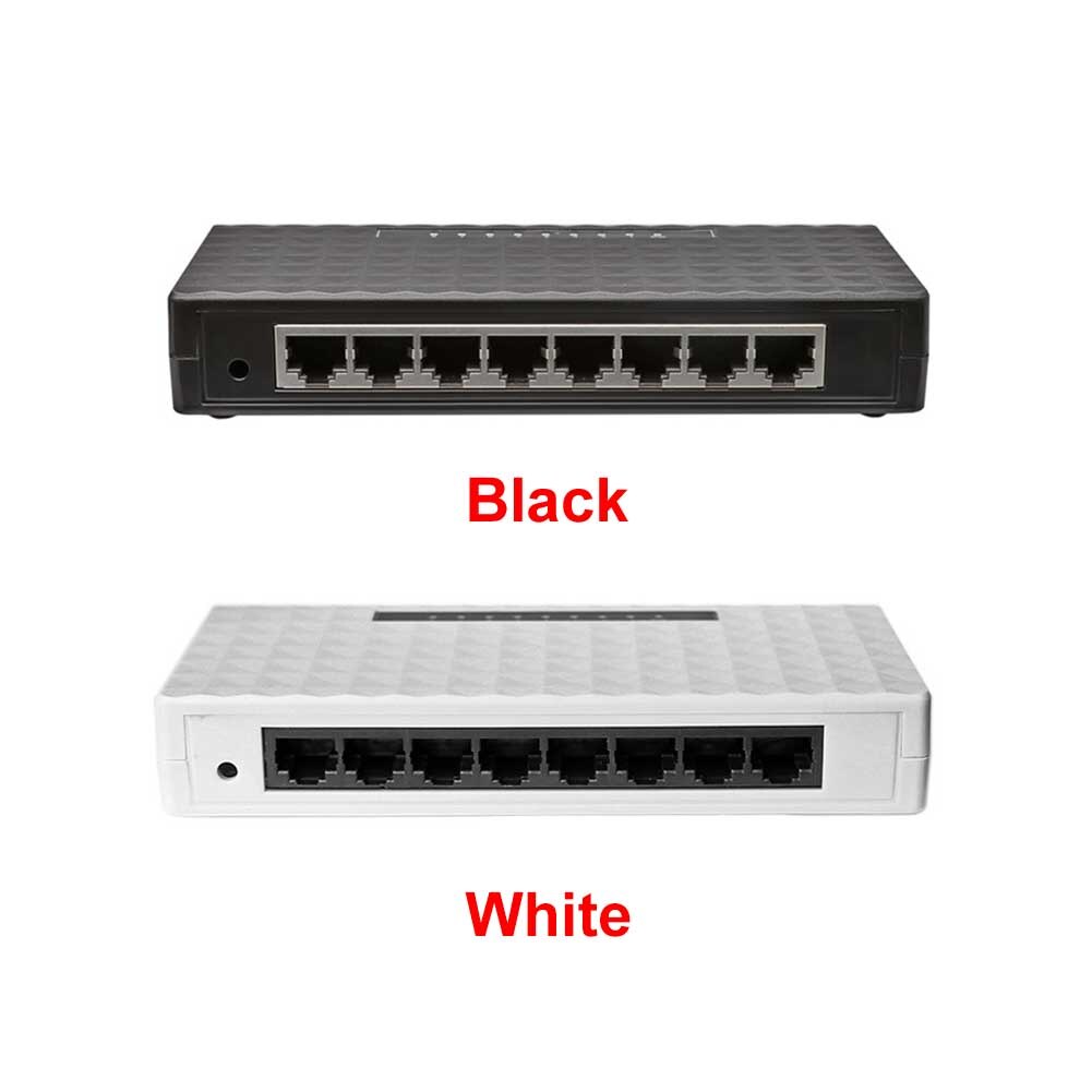 Hub Network Gigabit LAN 1000 Mbps Unmanaged Self Adaptive Desktop Home Full Duplex 8 Port RJ45 Sturdy Splitter Ethernet Switch