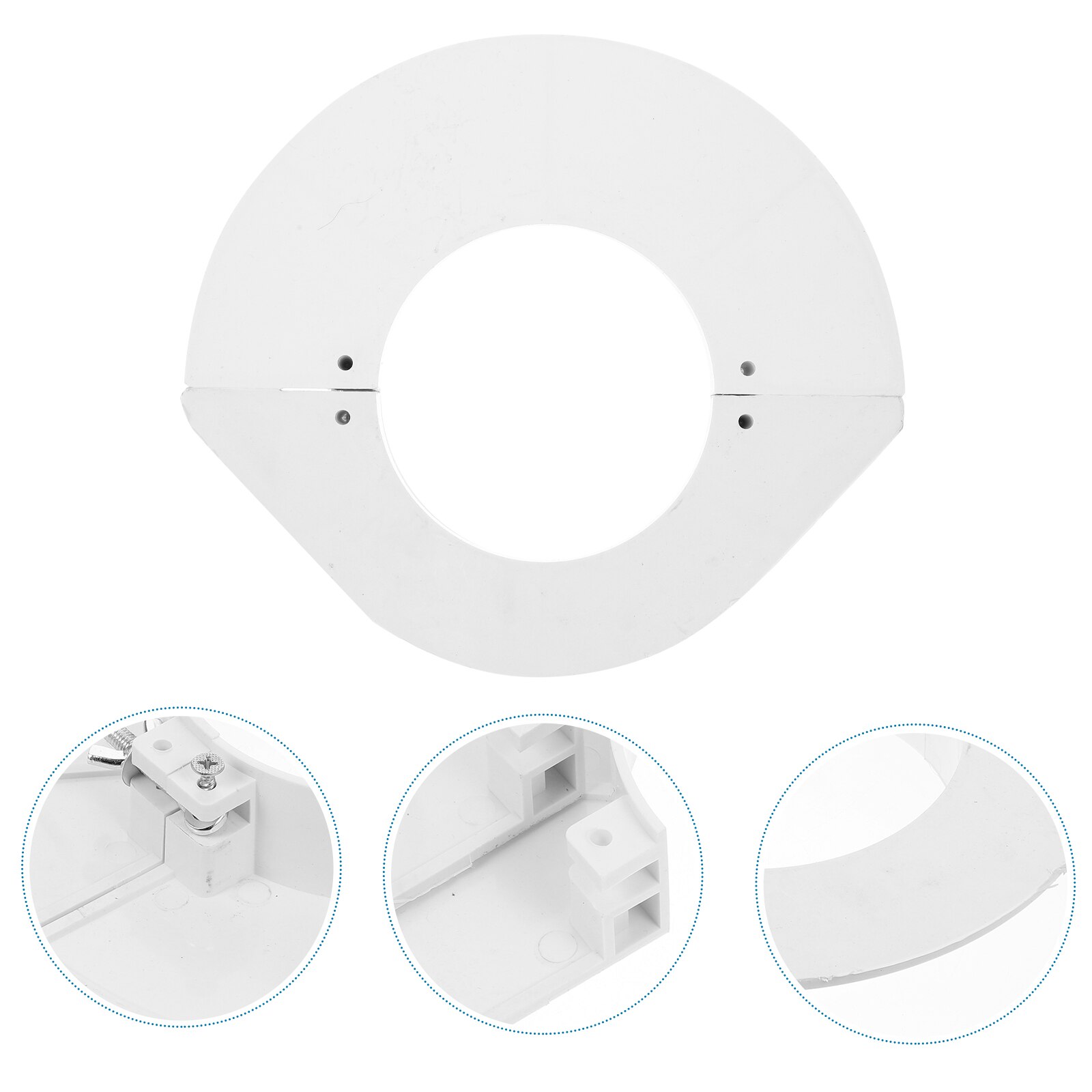 2 Pcs Drainage Pipe Plates PVC Water Pipe Plates Bathroom Pipe Drainage Plates