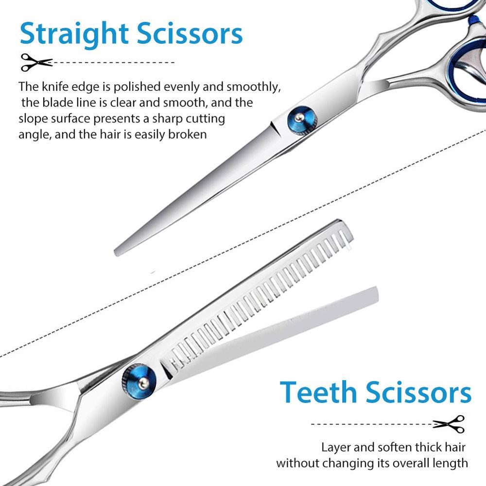 1/5/9 PCS Hairdressing Scissors Kit Hair Cutting Scissors Hair Scissors Tail Comb Hair Cape Hair Cutter Comb