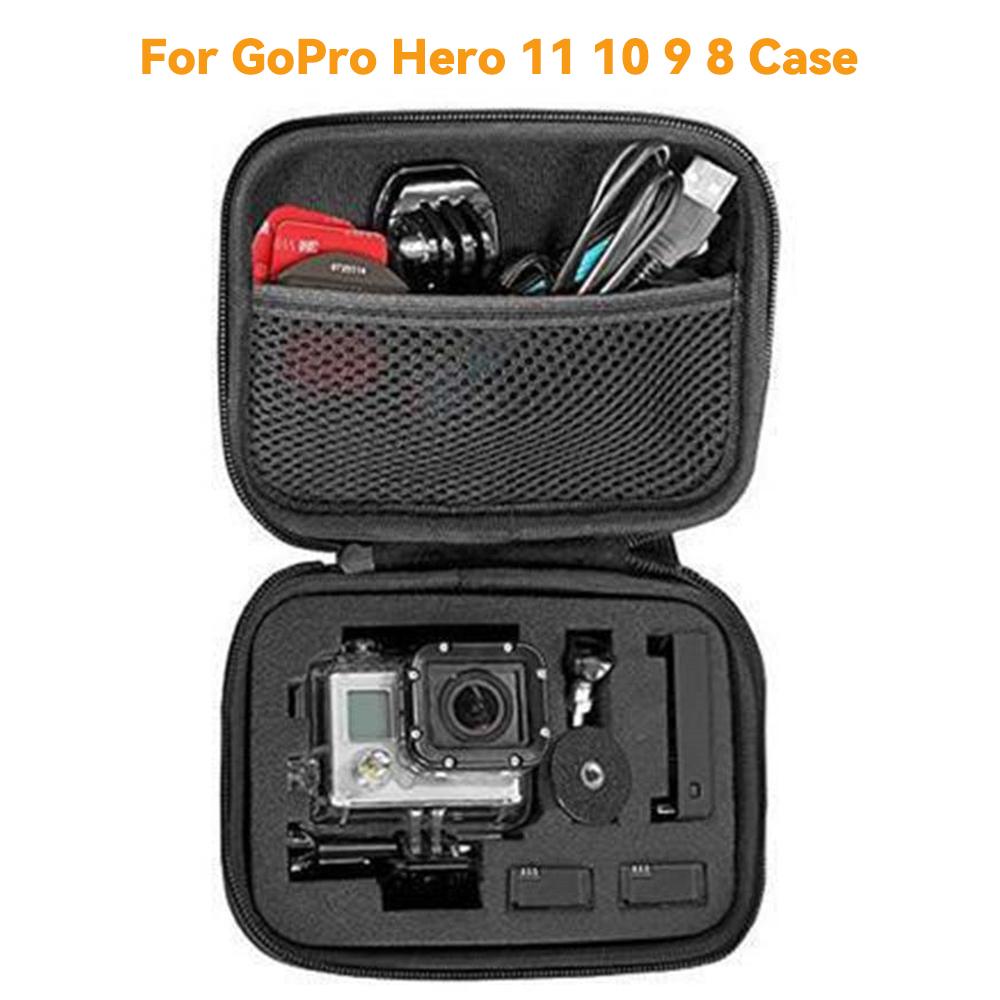 Estuche de almacenamiento portátil para cámara deportiva, bolsa de viaje para GoPro Hero 13, 12, 11, 10, 9, 8, accesorios para Cámara de Acción