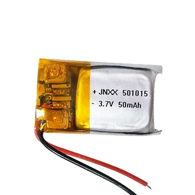 501015 3.7V 50mAh Lithium Polymer LiPo Rechargeable Battery for LED Lights Electric Toys Walkie-talkies MP3 MP4: Gold