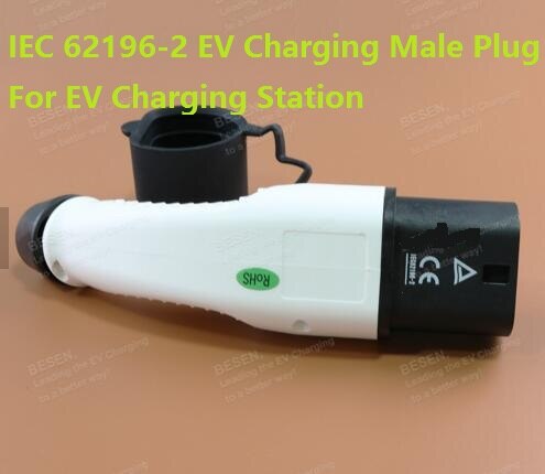 IEC 62196-2 Europe Standard Type 2 Male Plug Supply Station Side Electric Vehicle Charging Socket 16A 32A