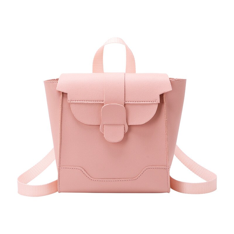 Korean Trend Practical Shoulder Crossbody Backpack School Style Schoolbag Luxury Handbag Purse Handbags: Pure Pink