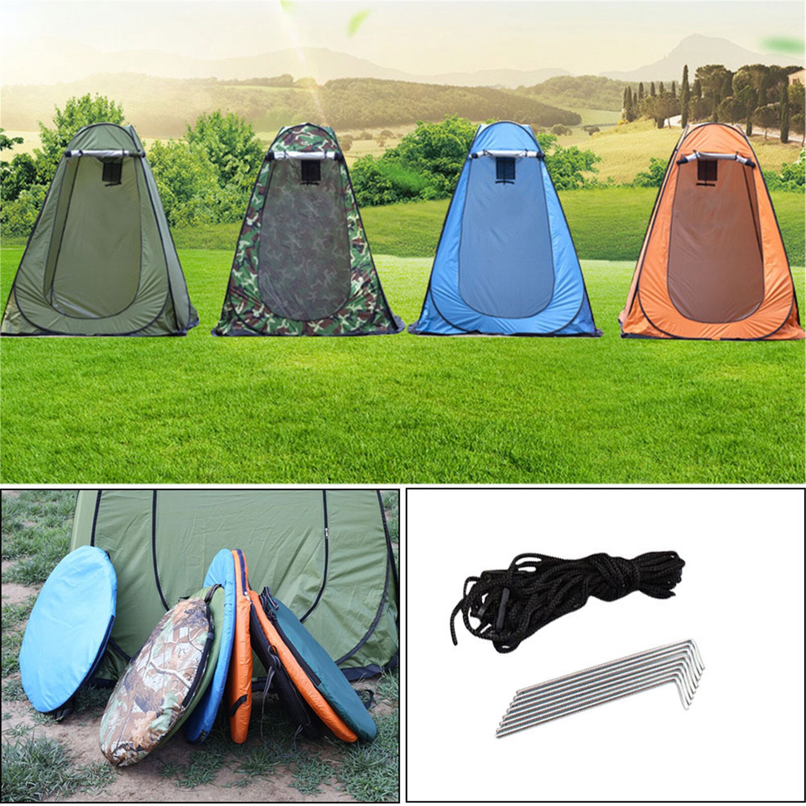 Pop Up Pod Changing Room Privacy Tent Easy Set Up Portable Outdoor Shower Tent Camp Toilet Rain Shelter For Camping And Beach