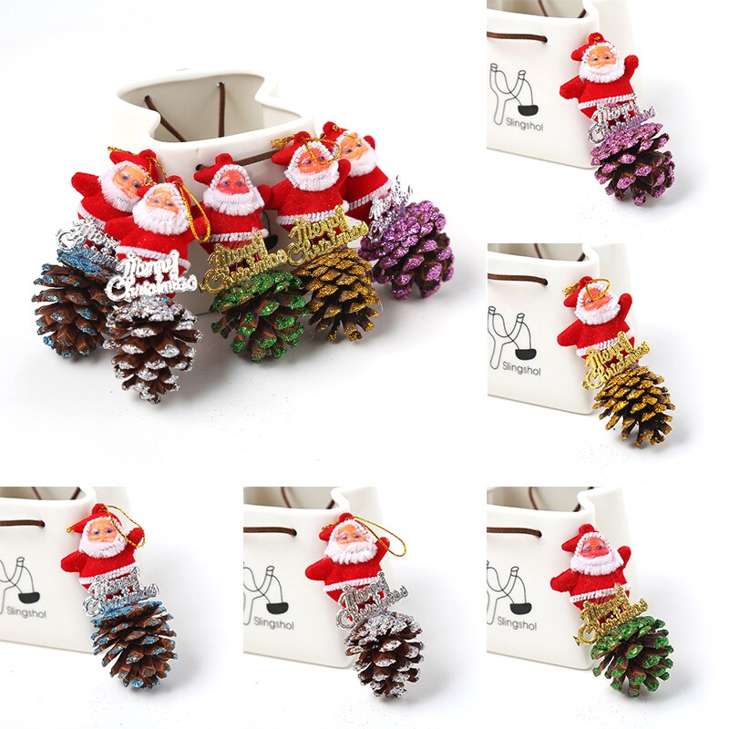 Kerstboom Kerstman Pine Cone Opknoping Decoratie Decor Supplies