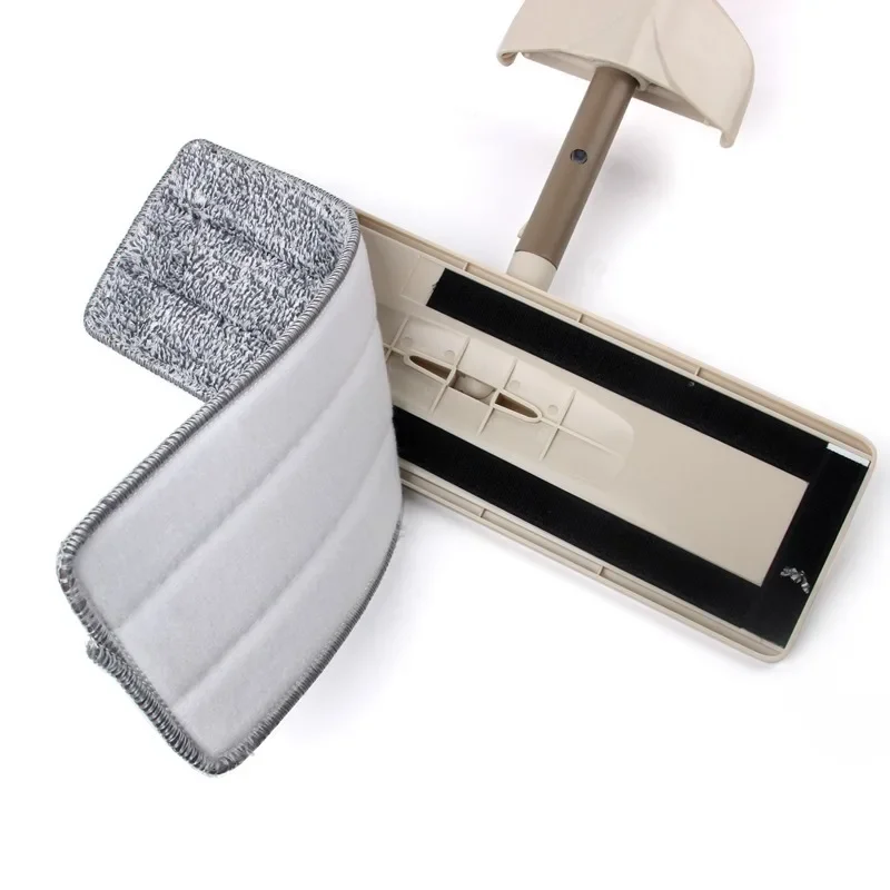 Sostituisci la testa del mocio Testa di ricambio in microfibra Panno per la pulizia del pavimento Cuscinetti Spremere piatto Strumenti per strizzare a mano libera per la casa, la cucina