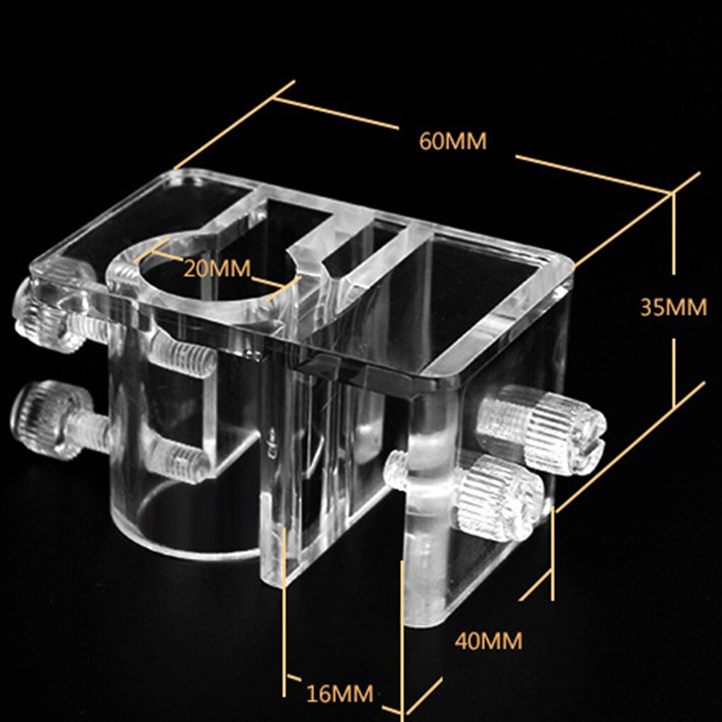 Aquarium Instroom Uitstroom Buis Houder Acryl Fix Tuinslang Mount Zoetwater Vis Geplant Aquarium Vaststelling Slangklem