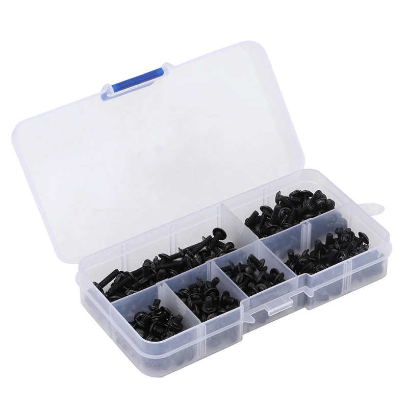M3 Cross Round Head Screws Carbon Steel Screw Screw Assortment Set Washer Set Screw