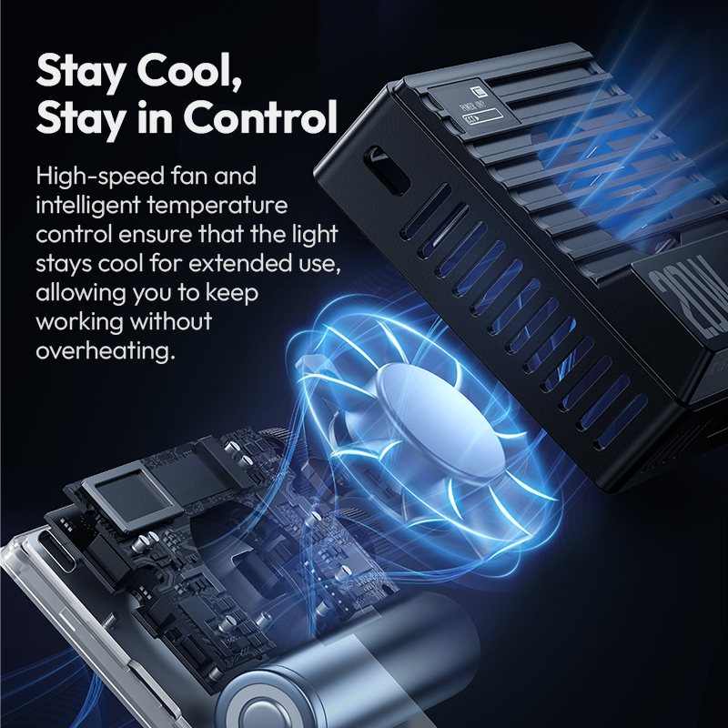 Ulanzi LE20 20W RGB-zaklamp Draagbare videolamp Invullicht voor camera Smartphone Fotografie Video Live met koelventilator