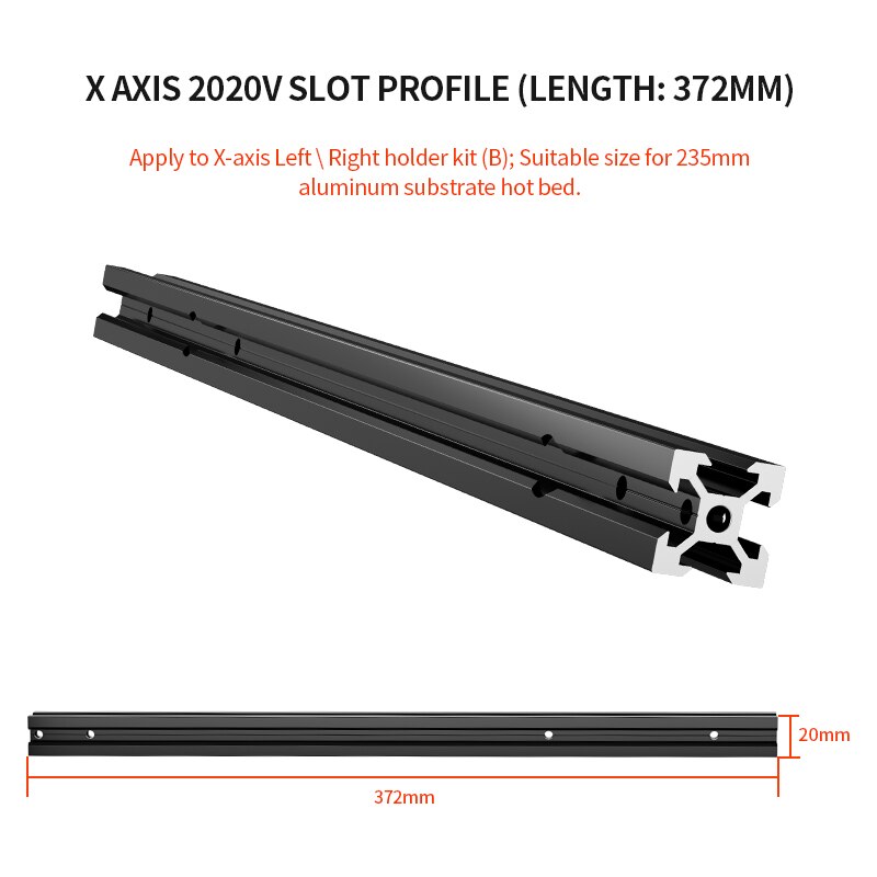 3D Printer Parts Y/X Axis Motor Mount Bracket Right/ Left X/Z-Axis Front/Back Motor Mount Plate X/Y Tensioner For CR-10 Ender-3
