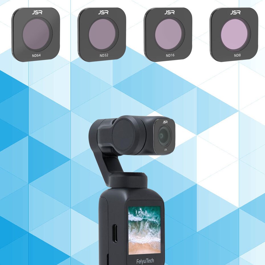 Filtr do FEIYU TECH Pocket MCUV CPL NDPL ND8 ND16 ND32 neutralna gęstość zestaw filtrów obiektywu do FEIYUTECH kamera kardanowa akcesoria: 4in1 ND Set