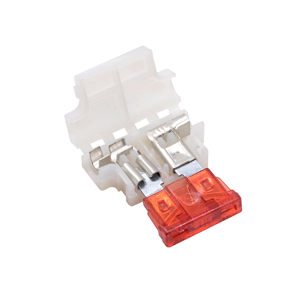 10Sets Auto Standaard Midden Zekeringhouder + Auto Boot Truck Atc/Ato Blade Fuse 3A 5A 10A 15A 20A 25A 30A 35A 40A