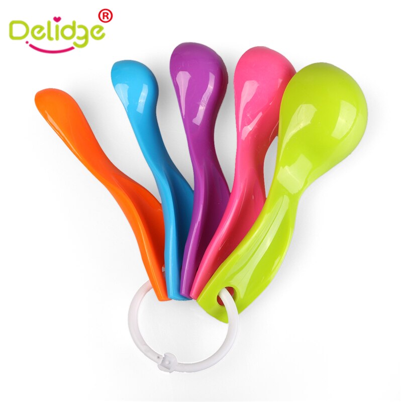 Delidge 5 stks/set Meet Lepels Set Keuken Tool Plastic (1-15 ml) schaal Koffie Lepel Suiker Taart Meting Bakken Accessoire