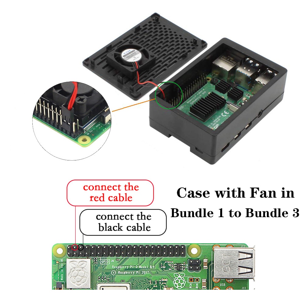 Raspberry Pi 4 Case ABS Box Behuizing Case + 3.5 inch TFT Touch Screen LCD Display of Cool Fan Koeler voor Raspberry Pi 4 Modus B