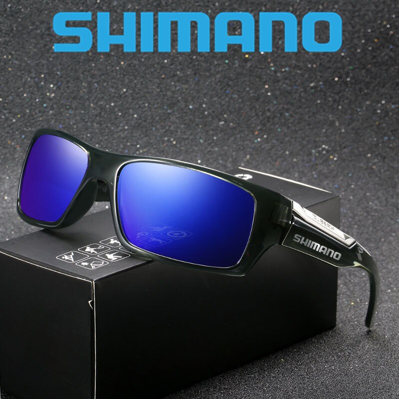 Shimano Vissen Bril Outdoor Sport Anti-Uv Zonnebril Mannen Bergbeklimmen Klimmen Zonnebril Gepolariseerde Vissen Bril
