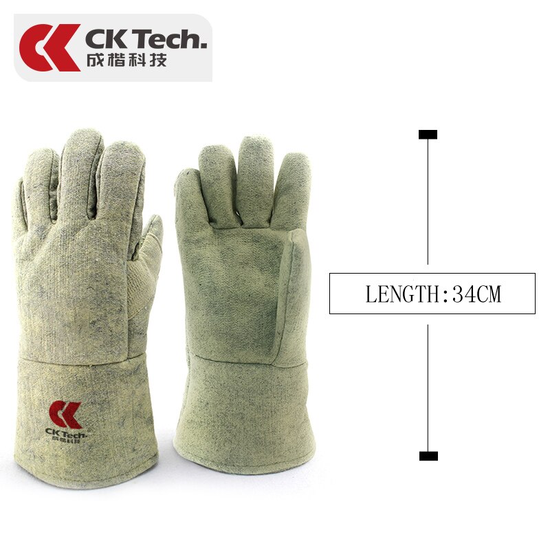CK Tech-guantes resistentes a altas temperaturas, guantes industriales de aislamiento térmico, antiquemaduras, antifuego, para cazuela, horno y hornear, 500 ℃: CKS-AA15-36
