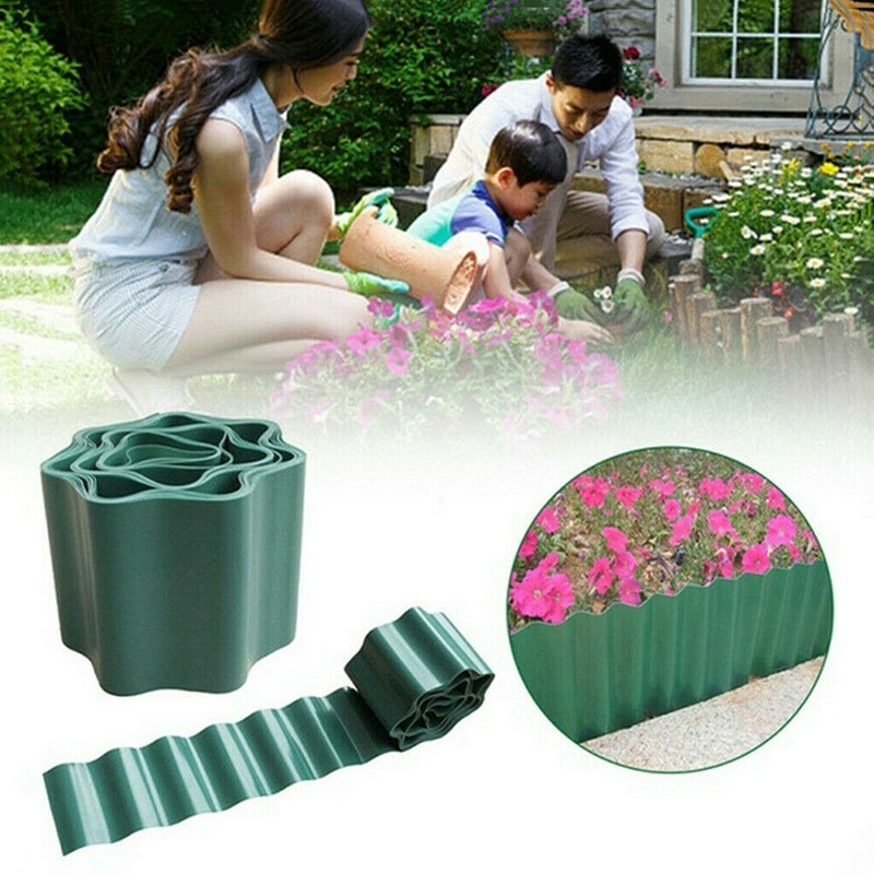 10/12/15/20CM Lawn Border Fence Garden Grass Edge Border Fence Wall Roll FP8