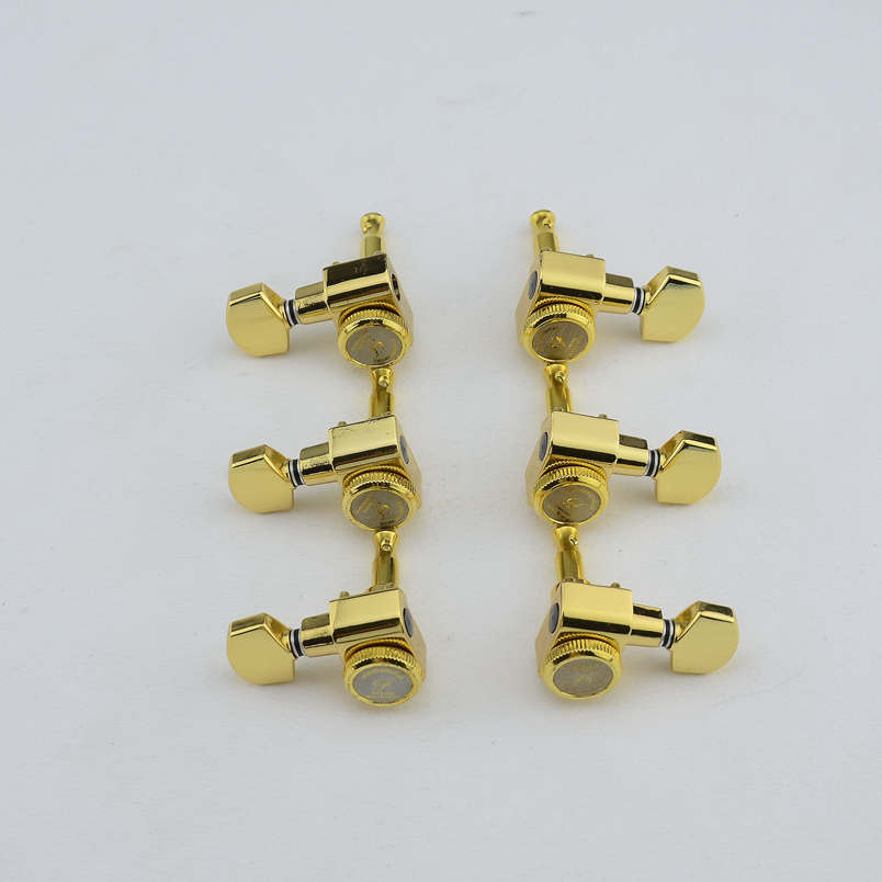 1 Set 6/7/8 corde senza chiusura a vite teste per chitarra sigillate accordatori per chitarra nero/oro/argento cromato: VIOLETTA/Viola