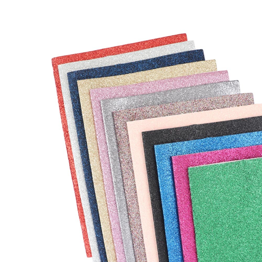 Xugar 22X30 Cm Glitter Dunne Synthetisch Leer Stof Effen Kleur A4 Stof Diy Handgemaakte Hairbows Naaien Kleding Levert decor