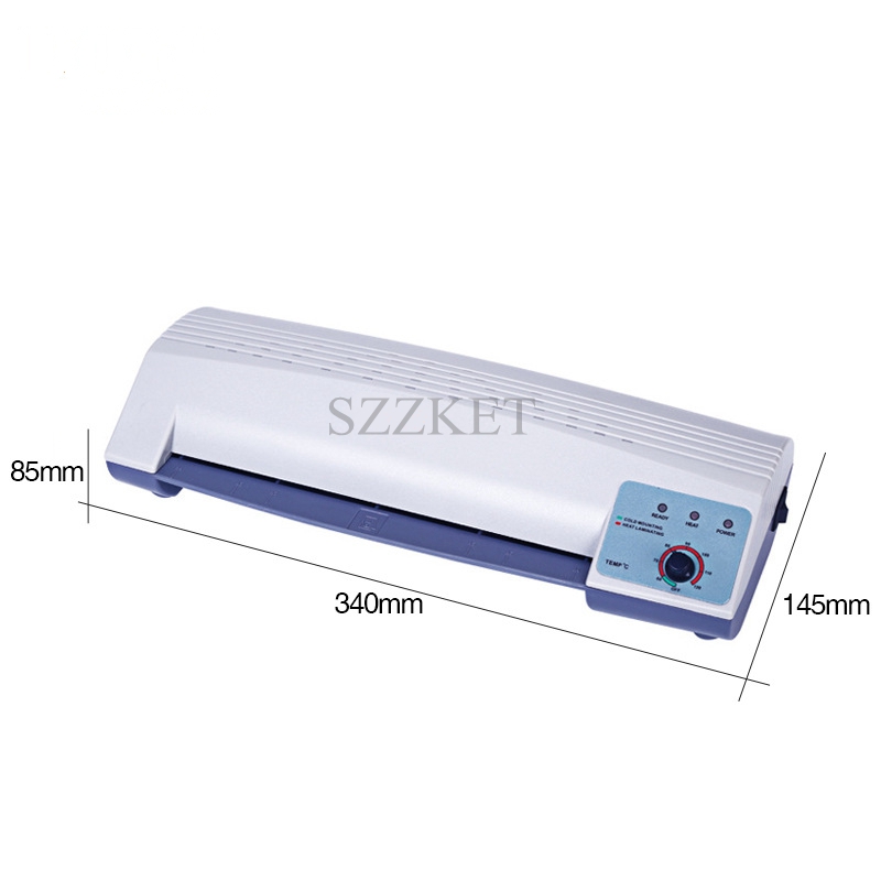 A4 laminating machine Adjustable temperature laminator file photo home A4 film machine English Cold thermoplastic MQ230 MQ-230